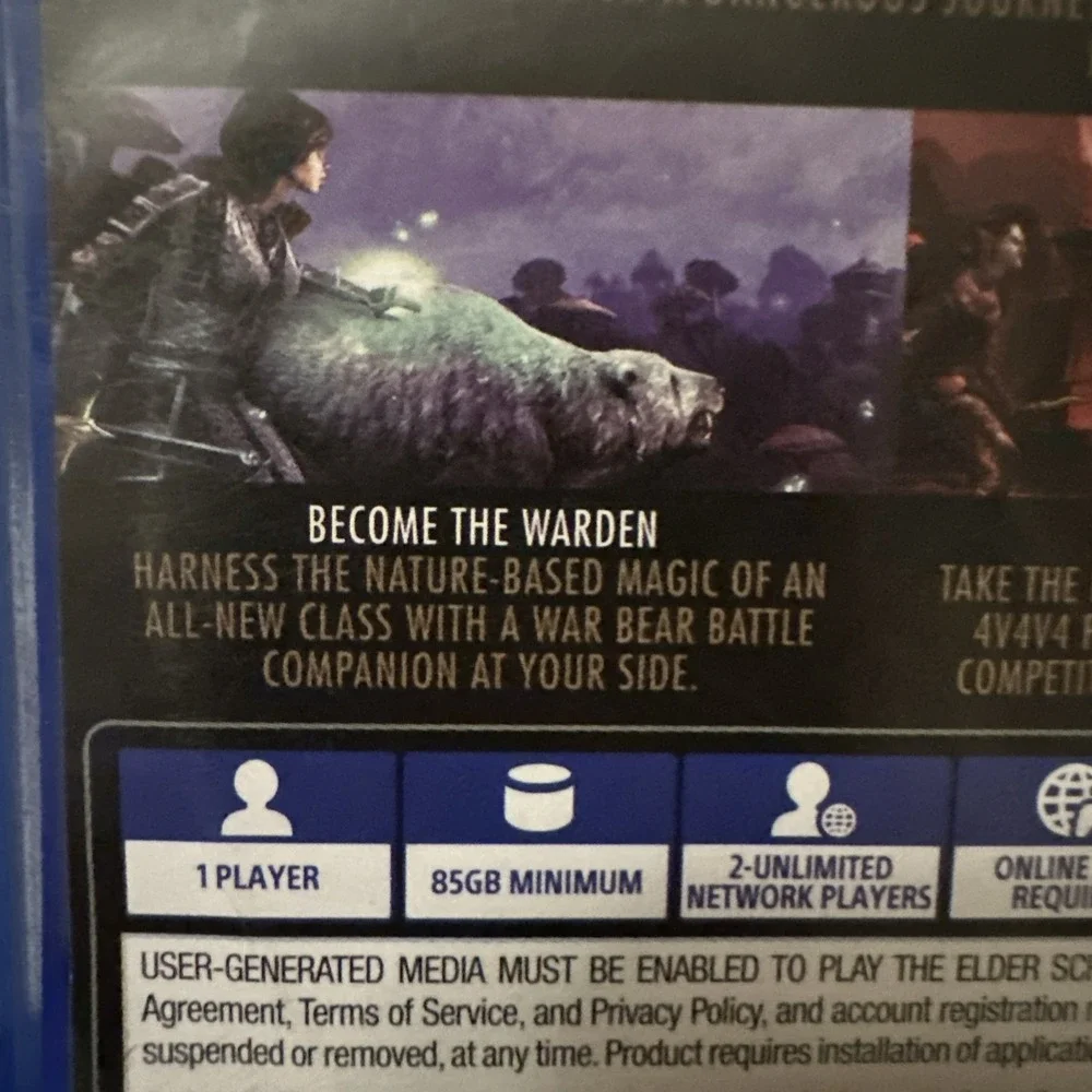 The Elder Scrolls Online Morrowind Sony PlayStation 4 PS4 Bethesda 2017